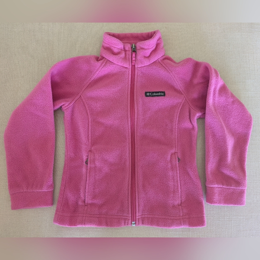 Girls’ Columbia Toddler Benton Springs Fleece Jacket Size 6 In Pink Ice